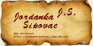 Jordanka Šipovac vizit kartica